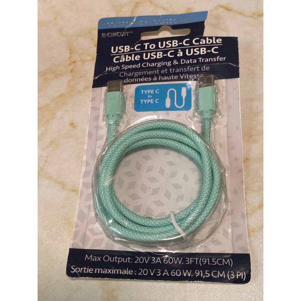 NEW Sealed USB-C to USB-C Adapter Wire 3ft in Mint